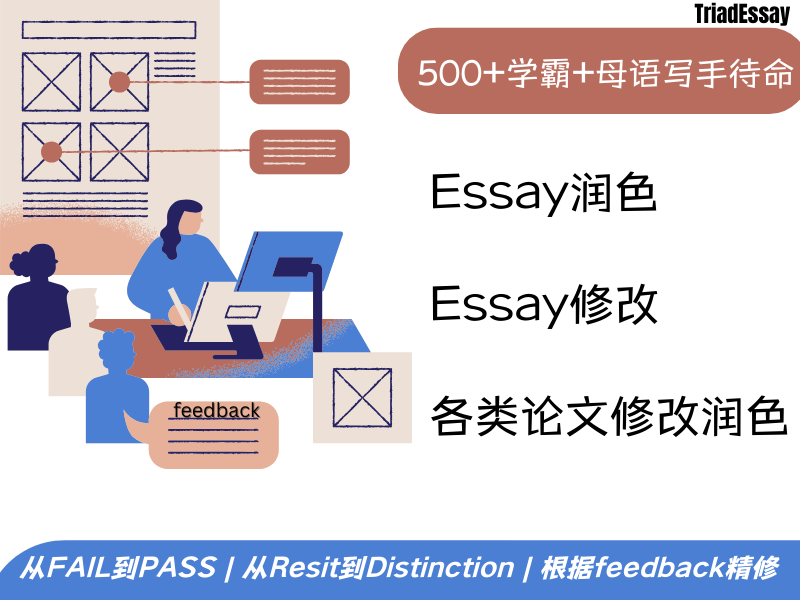 论文修改|论文润色|essay修改|paper修改润色|人工降AI